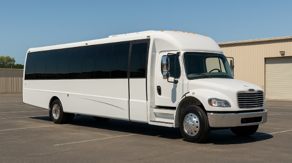 Exterior of Charter Bus Company Northglenn's 25 Passenger Mini bus in Northglenn