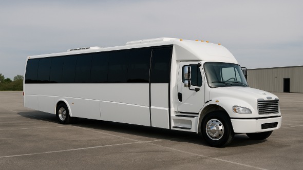 Exterior of Charter Bus Company Northglenn's 28 Passenger Mini bus in Northglenn