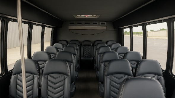 commerce city 20 passenger minibus inside
