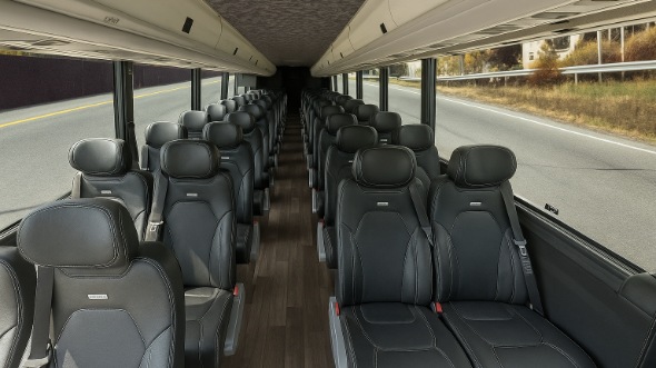 commerce city 28 passenger minibus inside