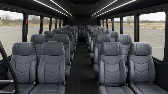 commerce city 28 passenger minibus interior