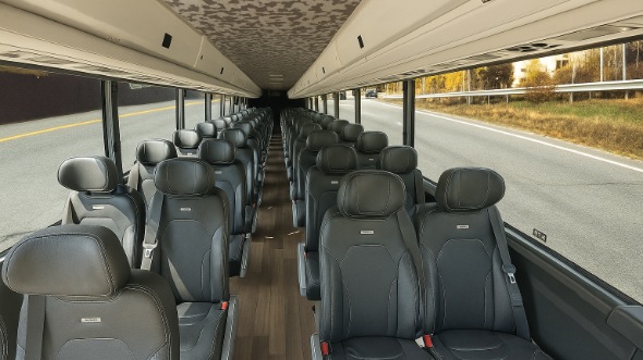 commerce city 35 passenger minibus inside