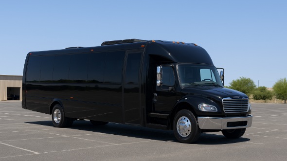 commerce-city construction site shuttle bus service