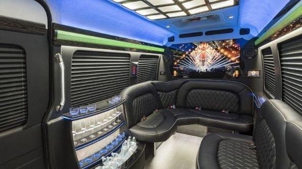 commerce city sprinter limo rental interior