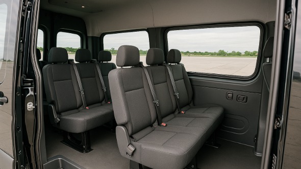 commerce city sprinter van with driver inside